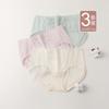 3-Pack Women's Lace Trim Medium Waist Soft Cotton Underwear
