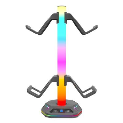 LED Osvětlený Stojan na Sluchátka LED Osvětlení Stolní Displej Počítače Držák na Sluchátka pro Herní PC Ovladače