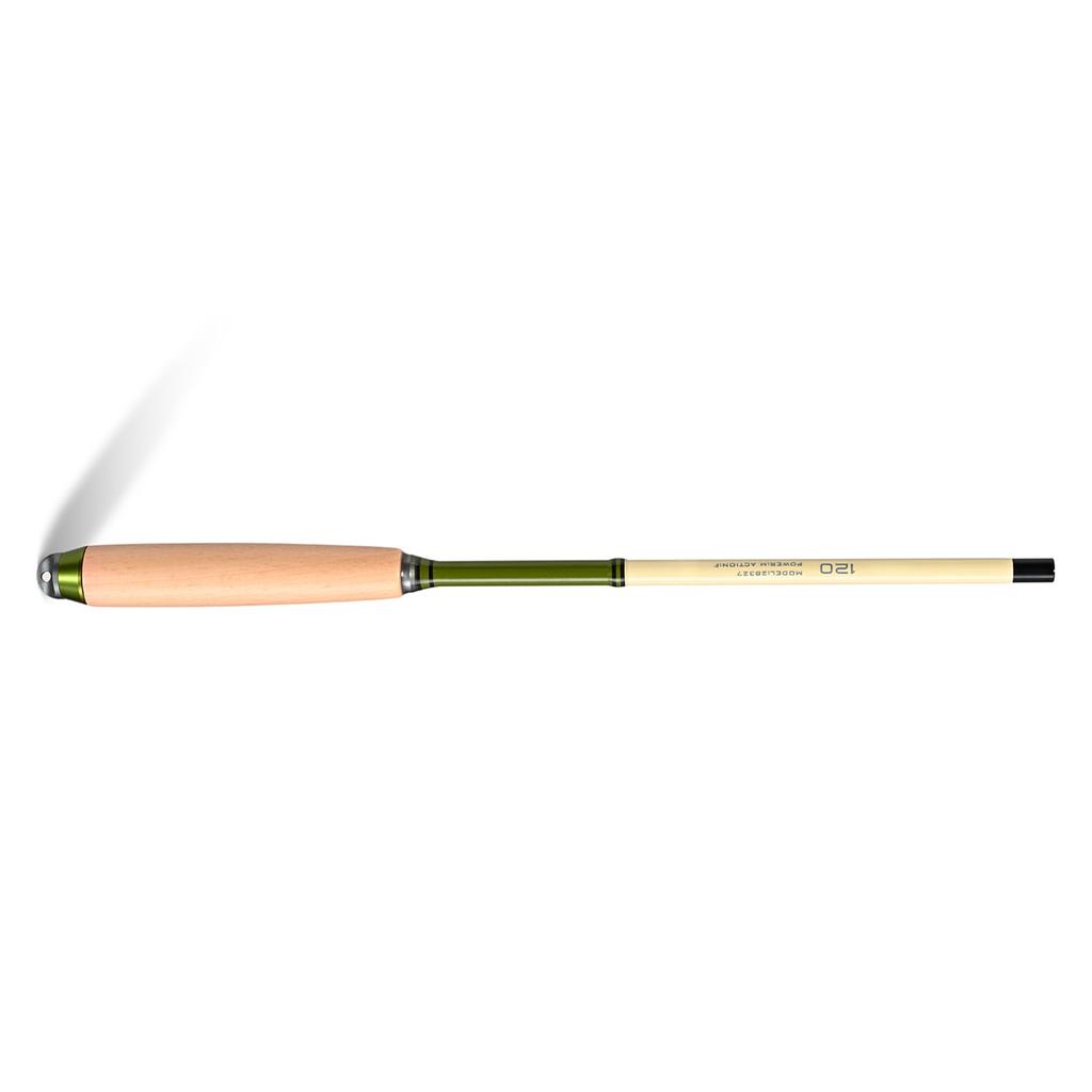 Extendable Fishing Pole Camping Mini Fishing Rod Telescopic Fishing Pole with Solid Wood Handle 1.2m