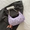 Borsa a Mano Unica con Fiocco Pieghettato Elegante Versatile Borsa a Spalla/Sottobraccio Per Donna