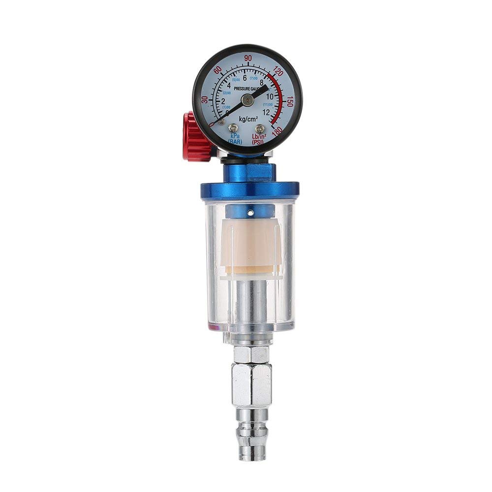 WINGONEER AFR2000 Air Pressure Regulator Separator Trap Filter Fitting Airbrush Compressor MPA Pressure Gauge Combination