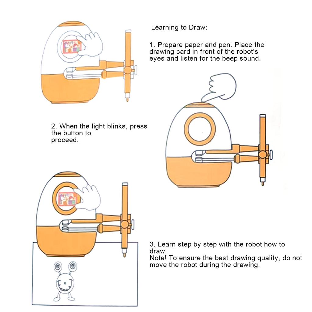 Learning Educational Robot Toys for Girls Boys Age 3-6 Interactive Talking Drawing Robot Teach Math Sight Words for Preschool Kindergarten Learning