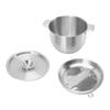 2.8L Household Oil Filter Pot Stainless Steel Strainer Storage Tank Kitchen Accessory with Filter Net Lid