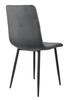 Dexter Velvet Graphite Upholstered Chair