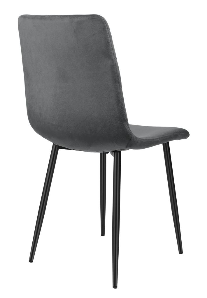 Dexter Velvet Graphite Upholstered Chair
