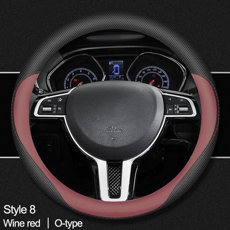 Car Steering Wheel Cover Wrap for JAC J7 JS3 JS4 2025 2025 2025 2025 D Type Steering-Wheel