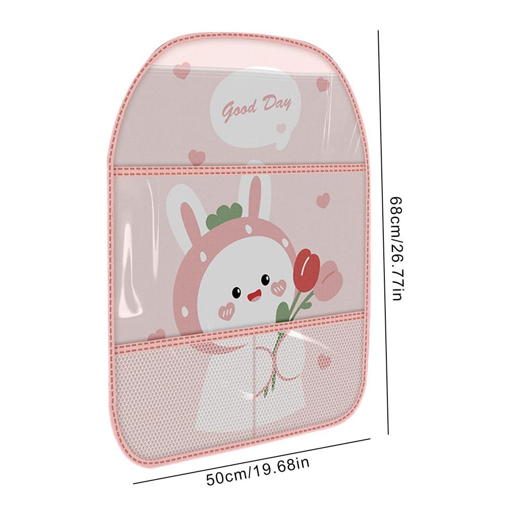 

Органайзер для автомобильного сиденья, чехол на заднее сиденье с рисунком, протектор для детей, водонепроницаемый противоударный коврик для организации, защитный коврик от грязи