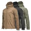 Men's Tactical Outdoor Camouflage Soft Shell Jacket - Windproof Waterproof Fleece Coat for Mountaineering