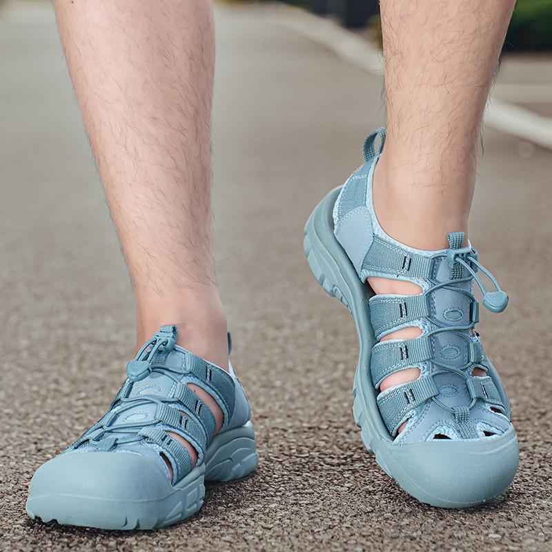 FashionSummer Men's Breathable Sandals Leisure and Comfortable Style Outdoor Beach Walking Shoes Men's Breathable Oversized Shoes 38-48