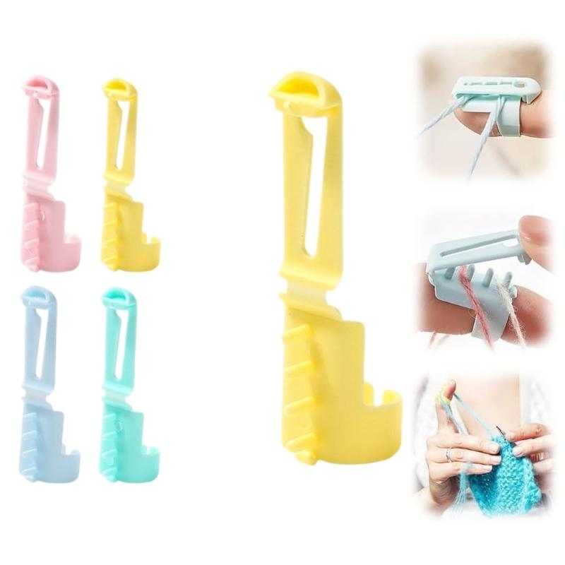4 Pcs Yarn Guide Rings Handmade Crochet Tension Rings Knitting Tool Adjustable Companions Rings Knitting Accessories