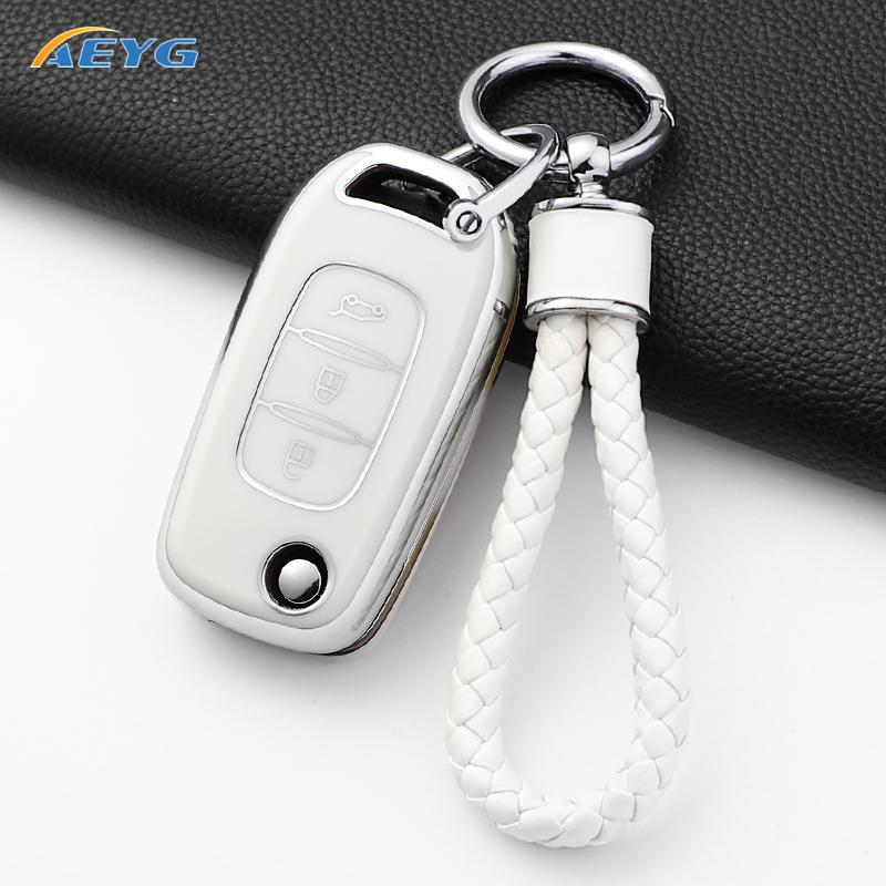 Car Key Case Cover Fob For Lada Vesta Granta Xray Kalina Priora Sedan Sport For Renault Fluence Clio Megane Keychain Accessories