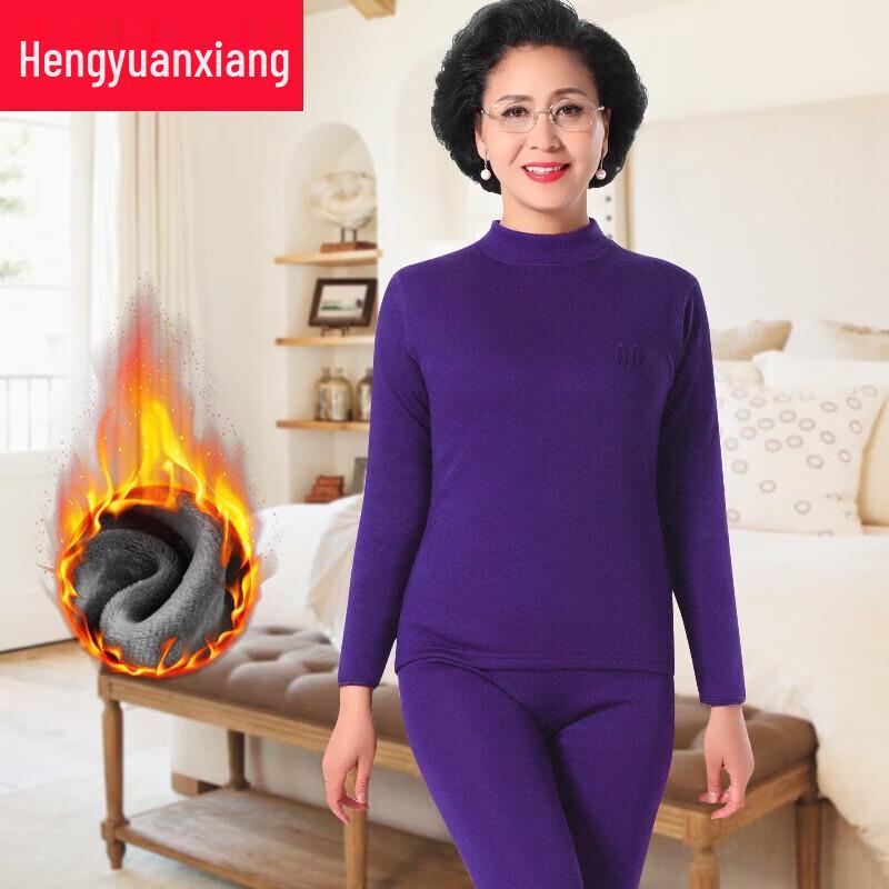 

Комплект мужского и женского плюшевого толстого термобелья Hengyuanxiang 165/90