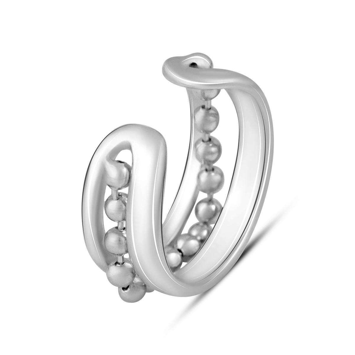 

Срібна каблучка без каменів (2130079) adjustable