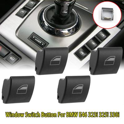 4Pcs Car Power Window Switch Cover Cap 61316902183 61316902184 For BMW 325xi 323i 325i 328i 330i 330xi 2001 2002 2003 2004 2005