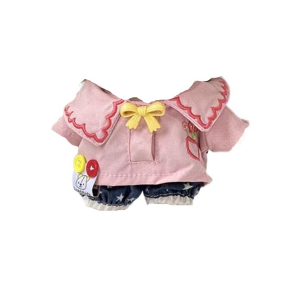

Washable Idol Dolls Cartoon Pattern Skirt Lovely Design Cotton Plush Dolls Skirt Friends Gifts розовый