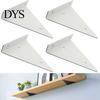 Hidden Shelf Bracket 1 Set Strong Bearing Sturdy Support Heavy Duty Triangle Wall Mounted for Home