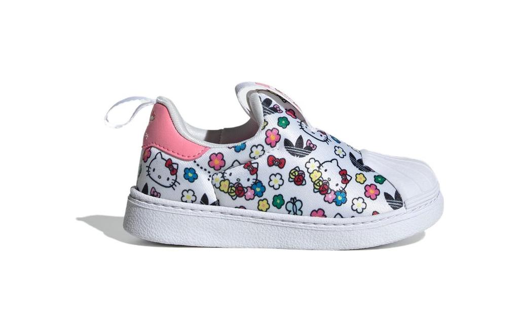 Hello Kitty X Adidas Originals SUPERSTAR 360 Comfortable Breathable Low Top Toddler Shoes White Infant And Toddler IG5668