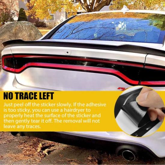 2Set For DODGE CHARGER 2015- Tail Light PreCut Tint Rear Overlay Vinyl Dark