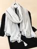 Nytt tynt bomullsskjerf for kvinner med blomstertrykk Hijab myke sjal og omslag Bohemia Kvinnelige Foulard pashmina Bandana hodeskjerf