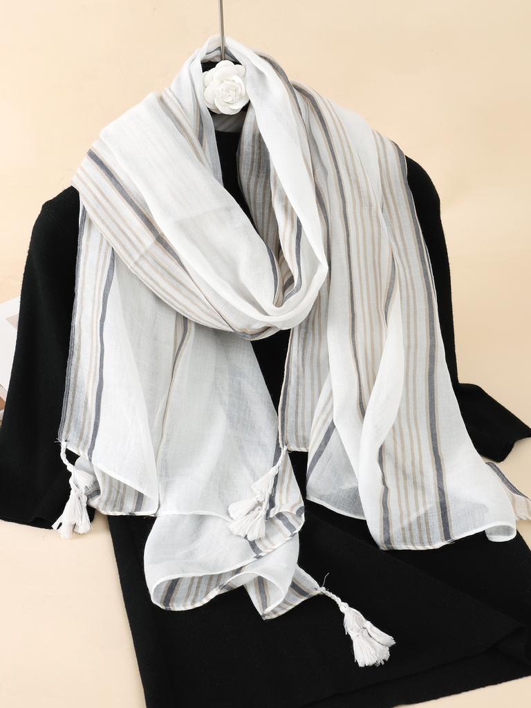Nytt tynt bomullsskjerf for kvinner med blomstertrykk Hijab myke sjal og omslag Bohemia Kvinnelige Foulard pashmina Bandana hodeskjerf