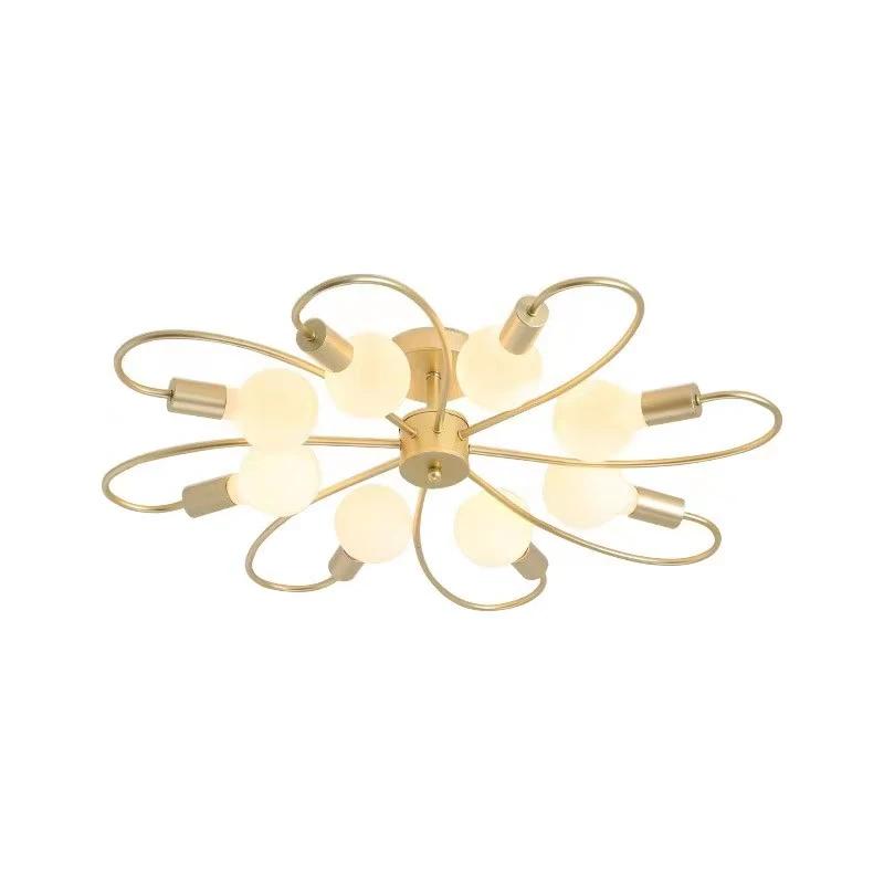 E27 Ceiling Lamp Modern Decor Home Lighting Fixture Retro Industrial Chandelier Wrought Iron LED Decoration Pendant Lights