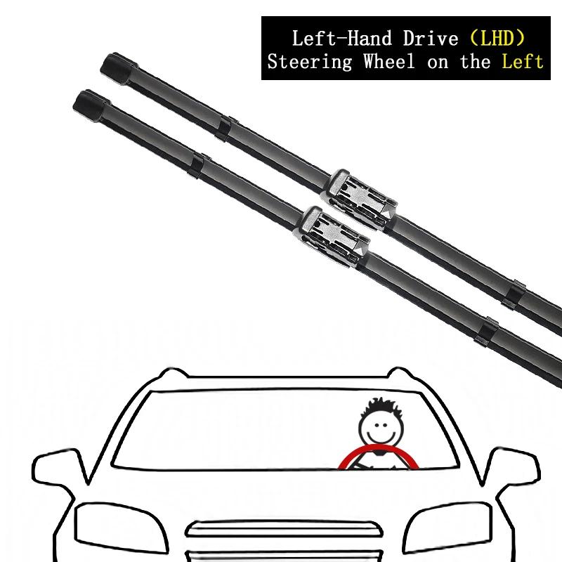 Car Front Wiper Blades For Mercedes Benz GLS X166 2013- Durable Windshield Windscreen Wipers Blades Strip Tools Accessories