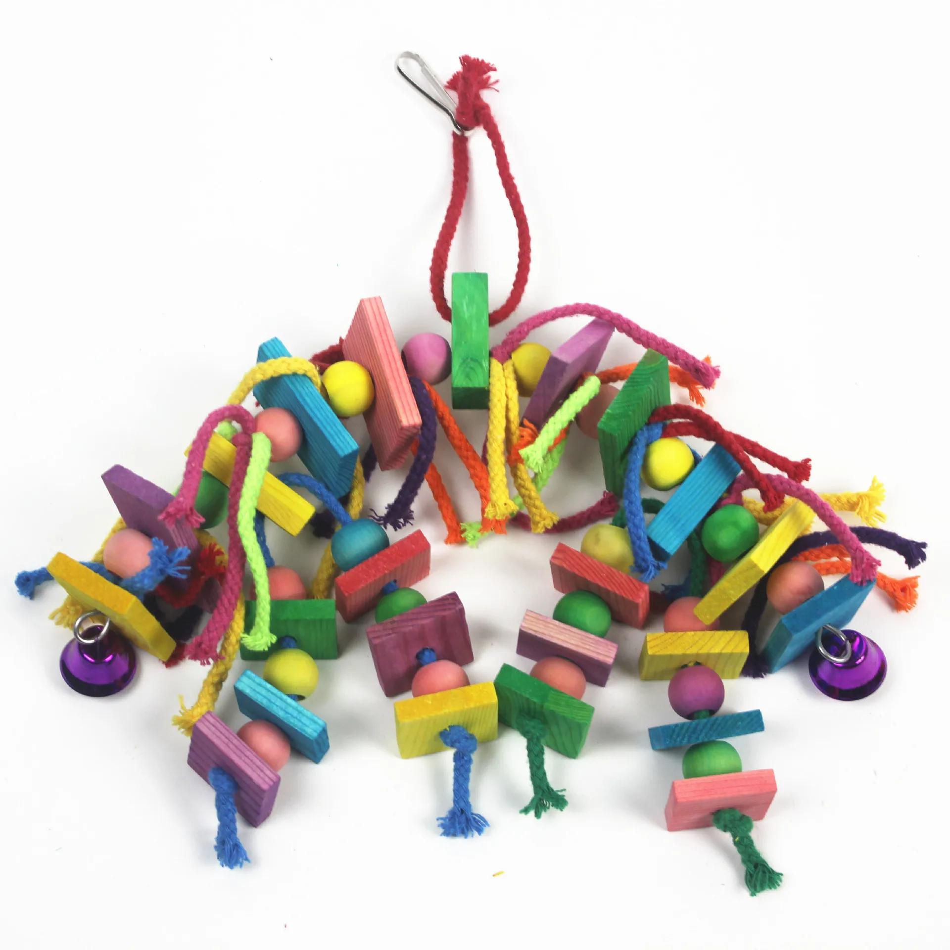 

Игрушки для попугаев, жевательные игрушки для птиц, натуральное дерево, насест, рыба, подвесные жевательные качели, клетка, игрушка, питомец, птица, лестница, игровые принадлежности