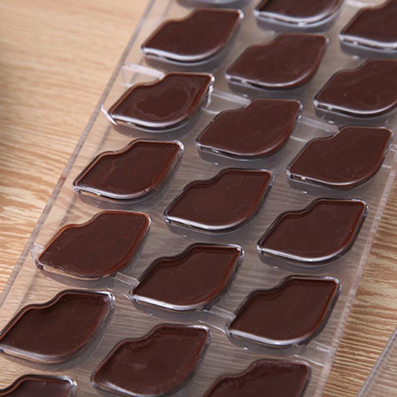 Stampo in Policarbonato per Cioccolato a Forma di Labbra Stampini per Cioccolato Stampi per Caramelle Dolciumi Stampo per Torte Strumenti per Pasticceria