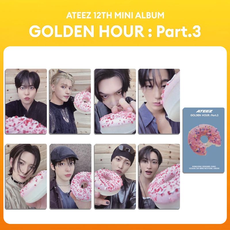 ATEEZ Neues Mini-Album Nr. 12 GOLDEN HOUR : Teil 3 SW Spezialkarte Hongjoong Seonghwa Postkarten Yunho Yeosang San Geschenkkarte für Fans