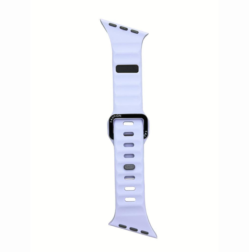 Sport Bands For Apple Watch Ultra Wide Soft Silicone Wristbands Waterproof Strap Men for iWatch Series 11/10/9/8/7/6/5/4/3/2/1SE