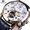 Forsining 165A Forsining Tourbillion Fashion bracelet Clock Multi Function Display Mens Automatic Mechanical Watches christmas