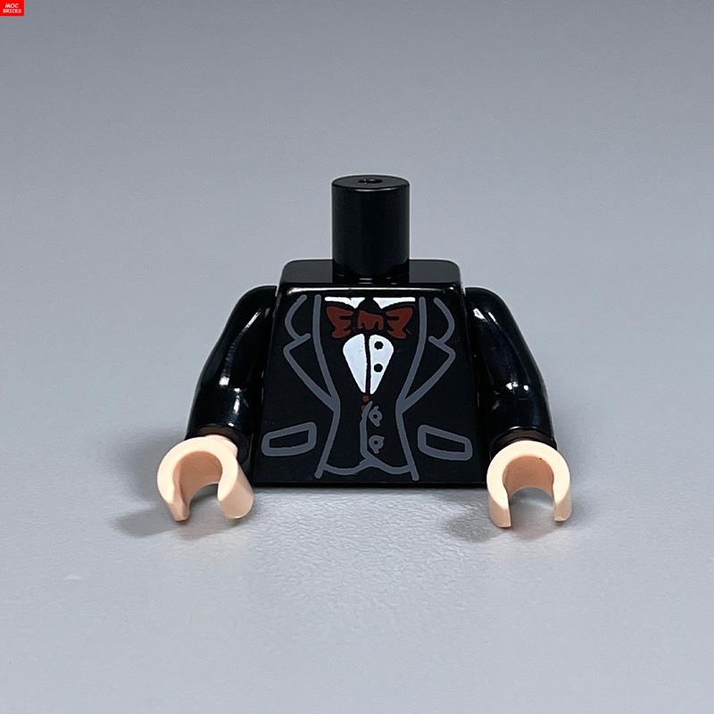 5pcs/lot MOC Bricks Torso Suit Body Wear Arms Hands Muscle Chef Cloth Educational Building Blocks Assembled Toys Plastic Dolls