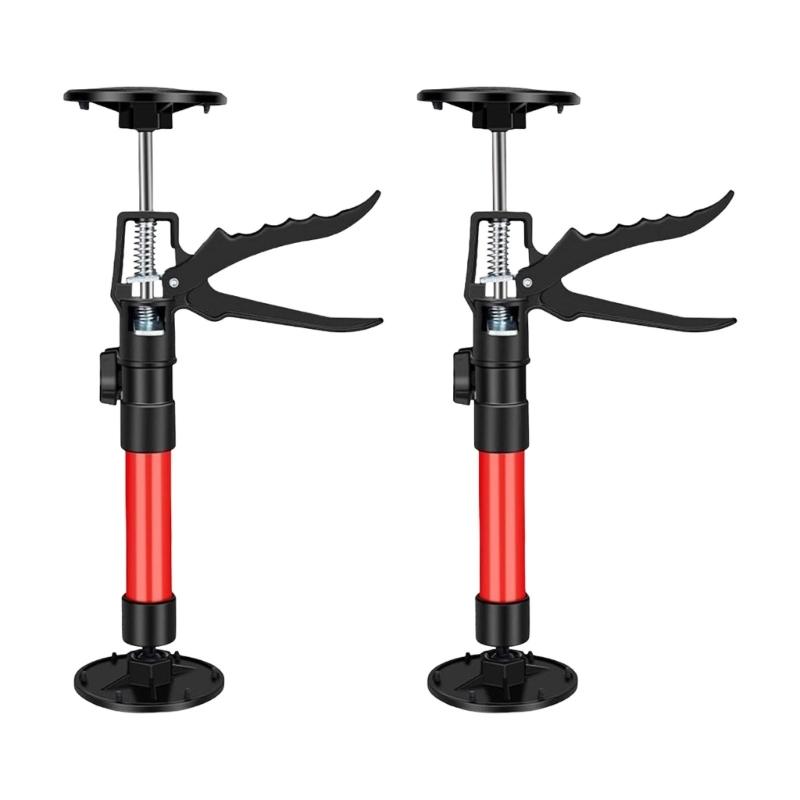 2PCS Adjustable Support Poles for Ceiling Cabinet Mounting Height Ranges 12 to 24 Inches Featuring Easy rotations Angle Adjustment Efficient Work.