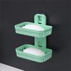 Punch Free Wall Mounted Soap Box Creative Toilet Drain Hanging Soap Container Bathroom Plastic Box Dispenser   Box Soap pouch