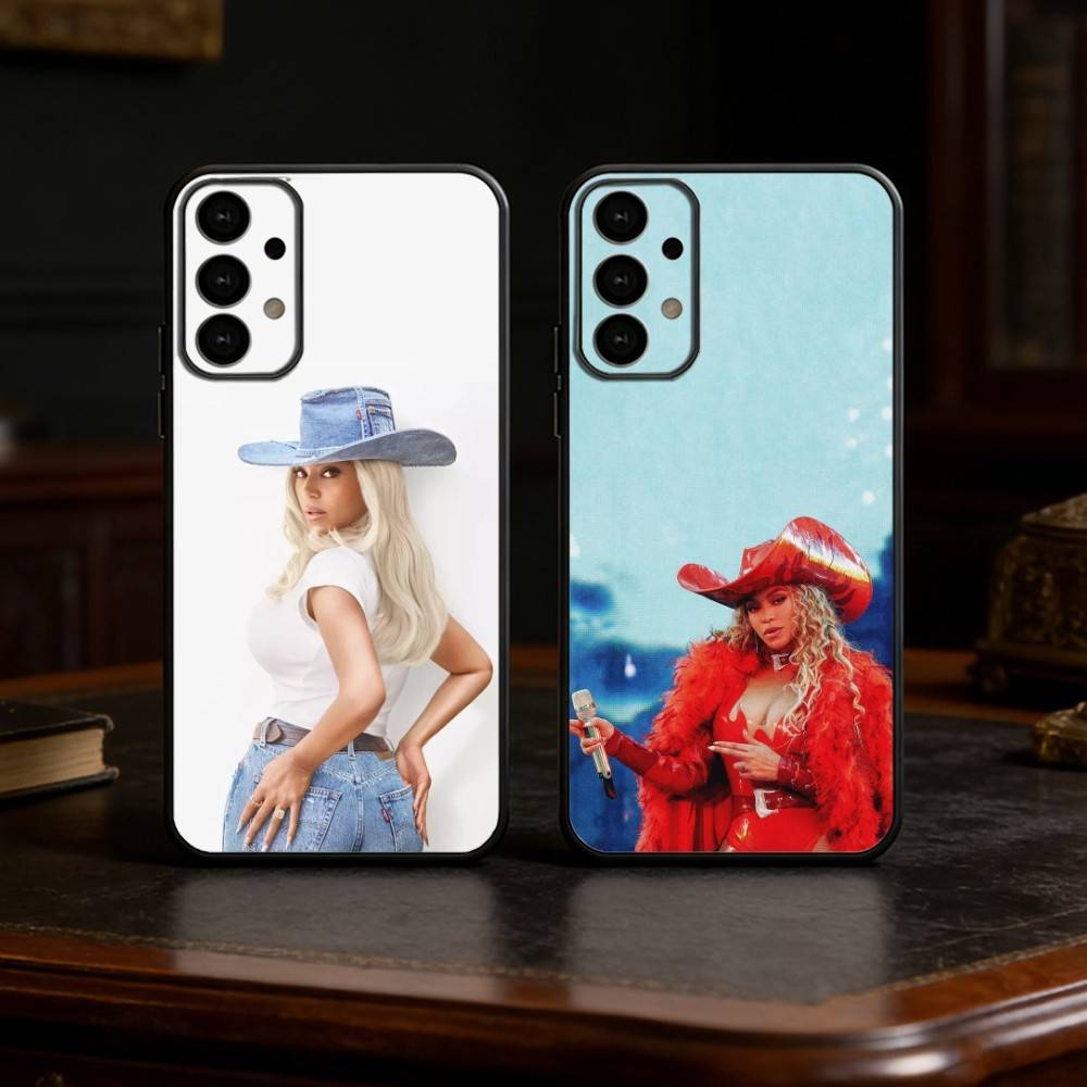 B-beyonce Cowboy Cool singer Phone Case For Samsung S25,S24,S21,S22,S23,S30,Ultra,S20,Plus,Fe,Lite Black Shell