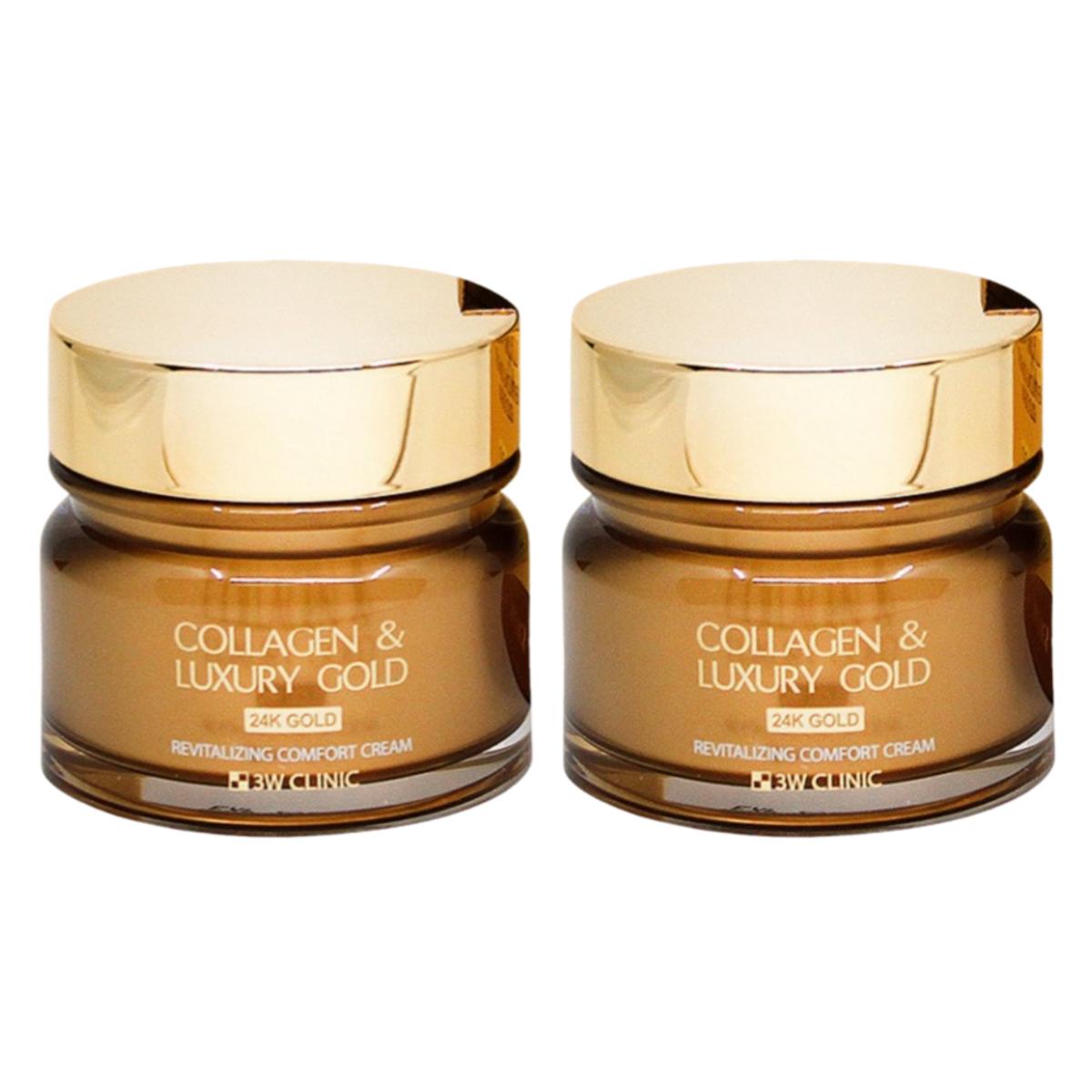 

[3w Clinic] Collagen & Luxury Gold Омолаживающий Комфортный Золотой Крем 100мл 100ml X 2PCS