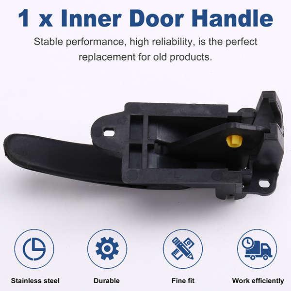 Black Plastic Car Left Interior Door Handle - Suitable for Ben, 1 pc