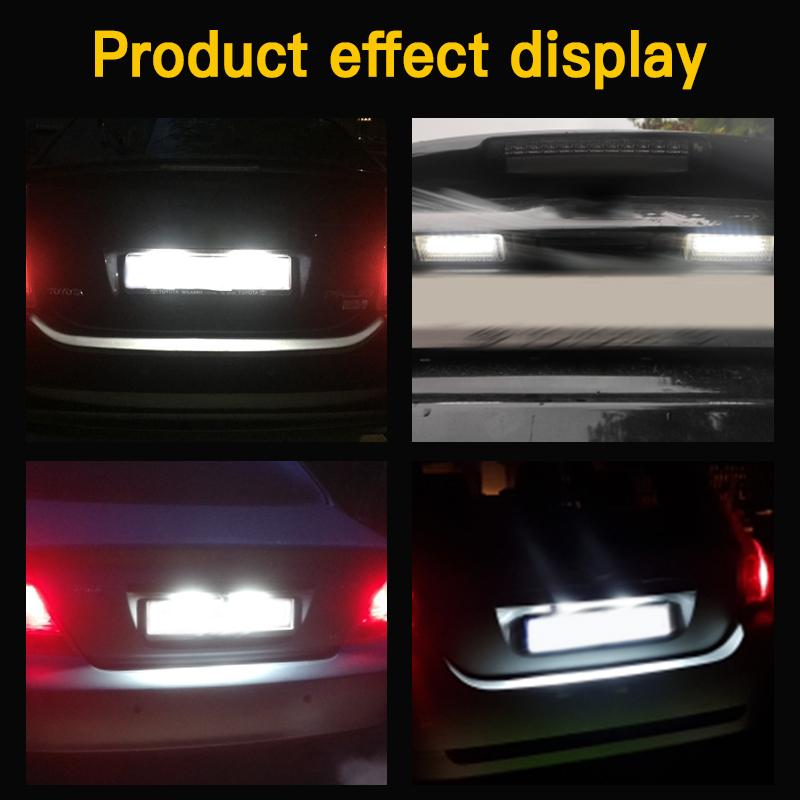 2PC OEM LED License Plate Light Bulbs For Toyota Prius XW20 XW30 2004-2015 Venza 2008-2015 Matrix 2009-2013 RAV4 XA40 2013-2018
