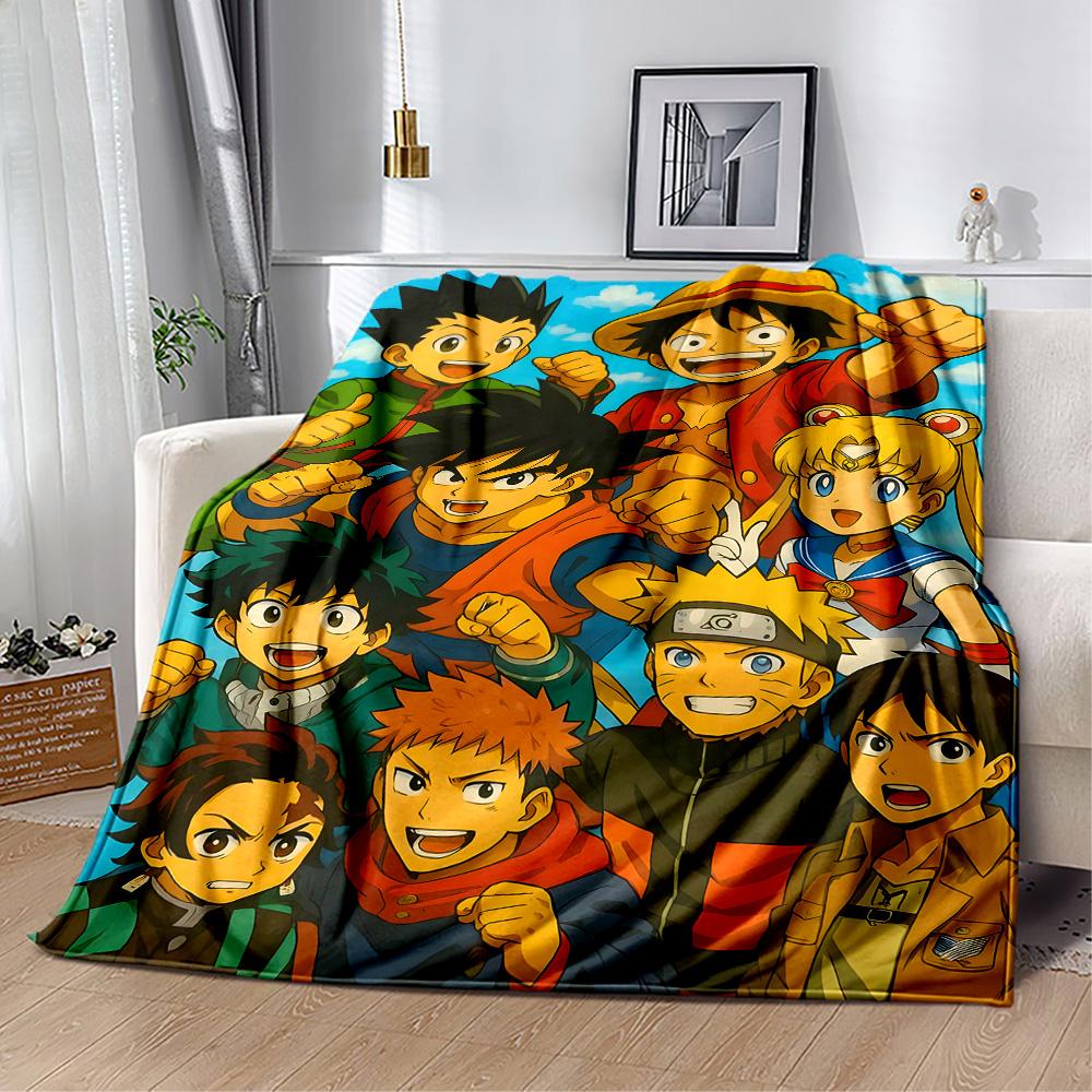 One Piece Adventure Flannel Blanket-Soft and Suitable for Sofas,Beds,Offices,Travel,All Seasons,Great Gift for Holidays and Birthdays.