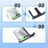 2.5In Hard Drive Bracket With Screws For Sata Network Adapter 3D Printed Stand Holder Hdd Bracket Ssd Stand For Fat Game Console