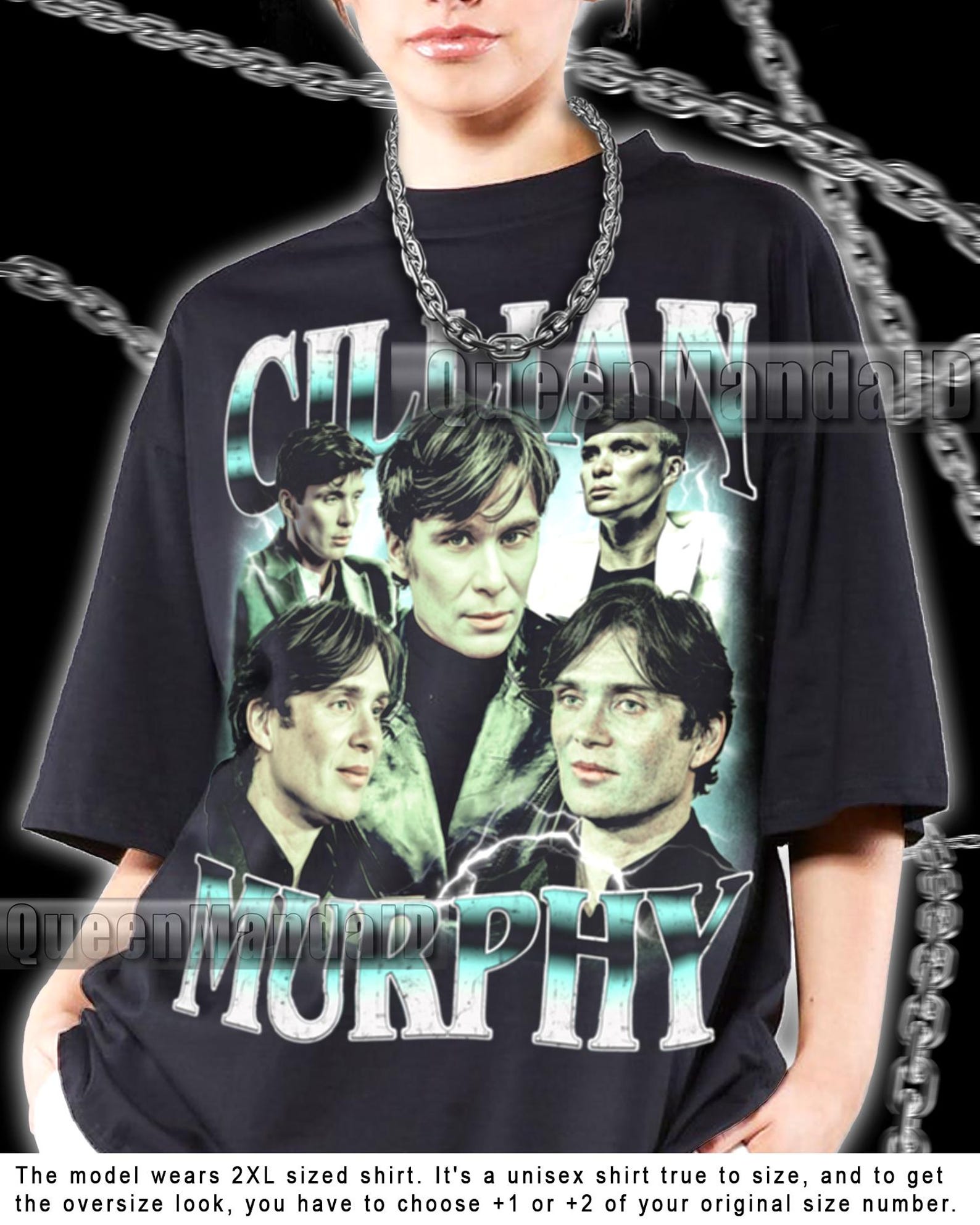 Cillian Murphy Shirt 90s Retro Fan Tee, Unisex Movie T-Shirt, Vintage Style Q9 XL