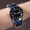Cinturino per Orologio in Nylon di Alta Qualità 18mm 20mm 22mm 24mm Cinturino per Orologio Militare Seiko Braccialetto Sportivo Esercito Sostituzione Anello Dorato