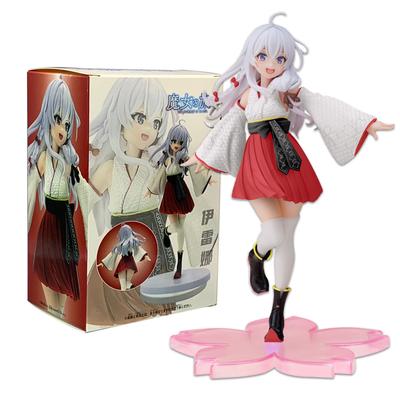 Anime Čarodějka na cestách: Postava Elaina z The Journey Různá barva Roztomilá Stojící na jedné noze Kimono Kolenní ponožky Model Hračky Dárky