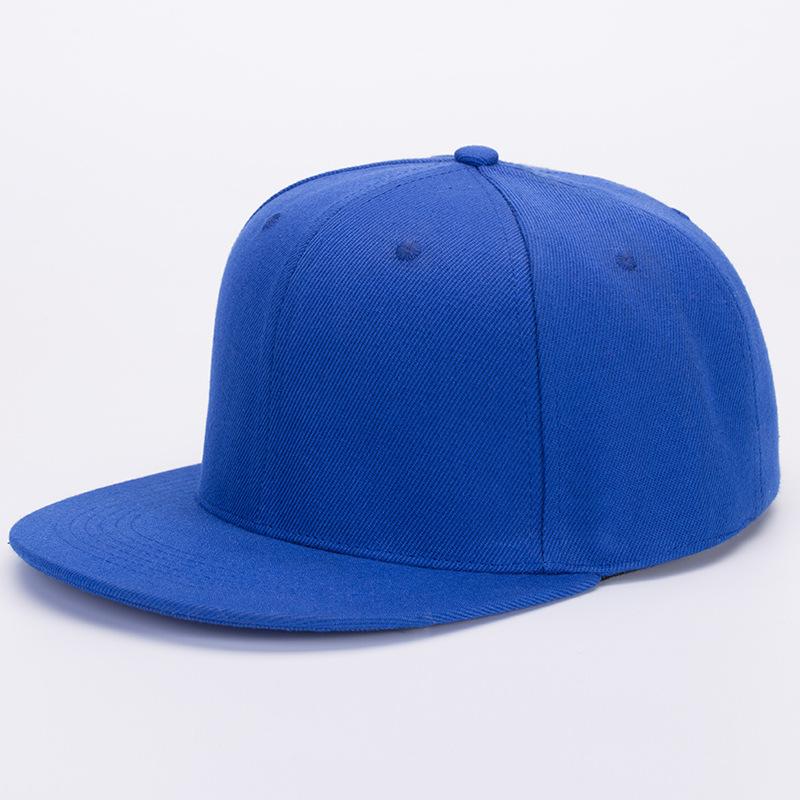 Unisex Flat Brim Baseball Cap For Men Women Fashion Color Plain Snapback Hat Outdoor Leisure Patchwork Hip Hop Sun Hats