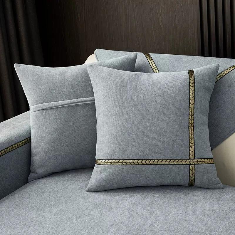 Potah na pohovku žinylkový Zlatá pšeničná řada Protiskluzový potah Šedá barva Hotelová restaurace Potah na pohovku s Phnom Lem Home