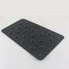 Universal Car Aluminum Alloy Non-slip Environmental Rubber Heel Plate Pedal Mat