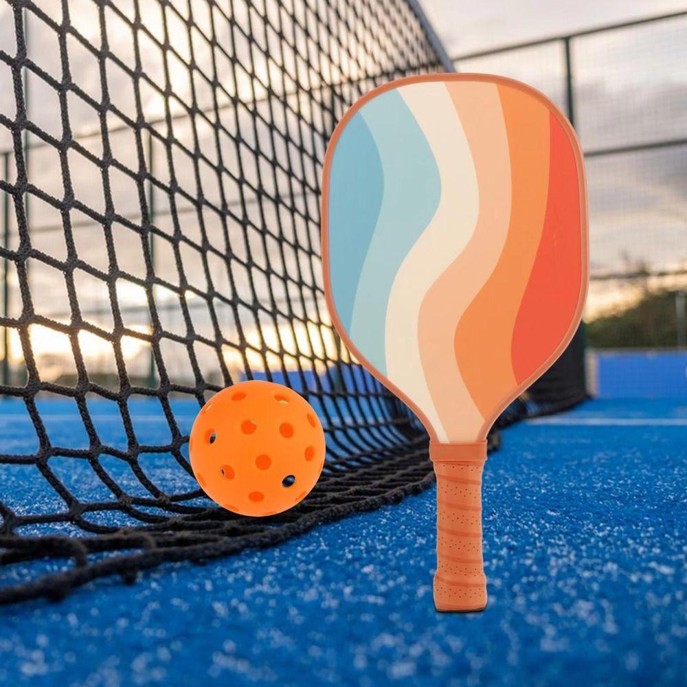 Wood Pickle Ball Racket Colorful Squash Racquet New Pickleball Paddles  Family Friends Children