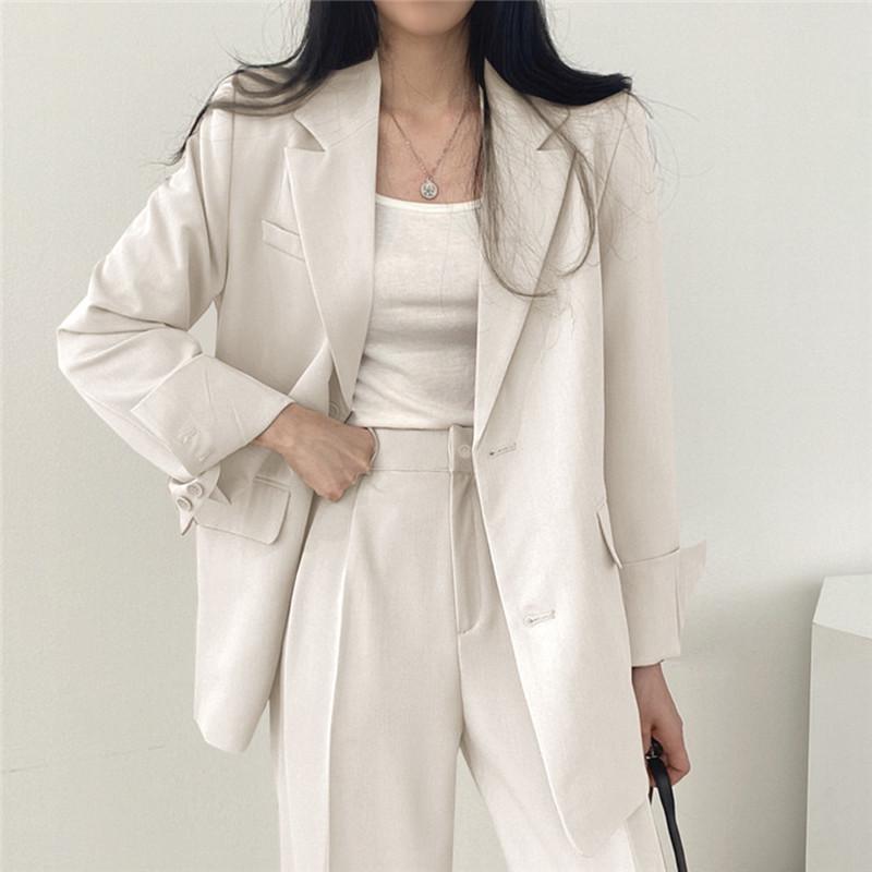 Women's Black Blazer & Suit Pants - Spring/Autumn 2025 Korean Street Style Casual Niche Design