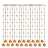 Transparent Crystal Bead Door Curtain for Wedding Decoration - DIY Hanging Partition with Feng Shui Elements, No Punching Required.