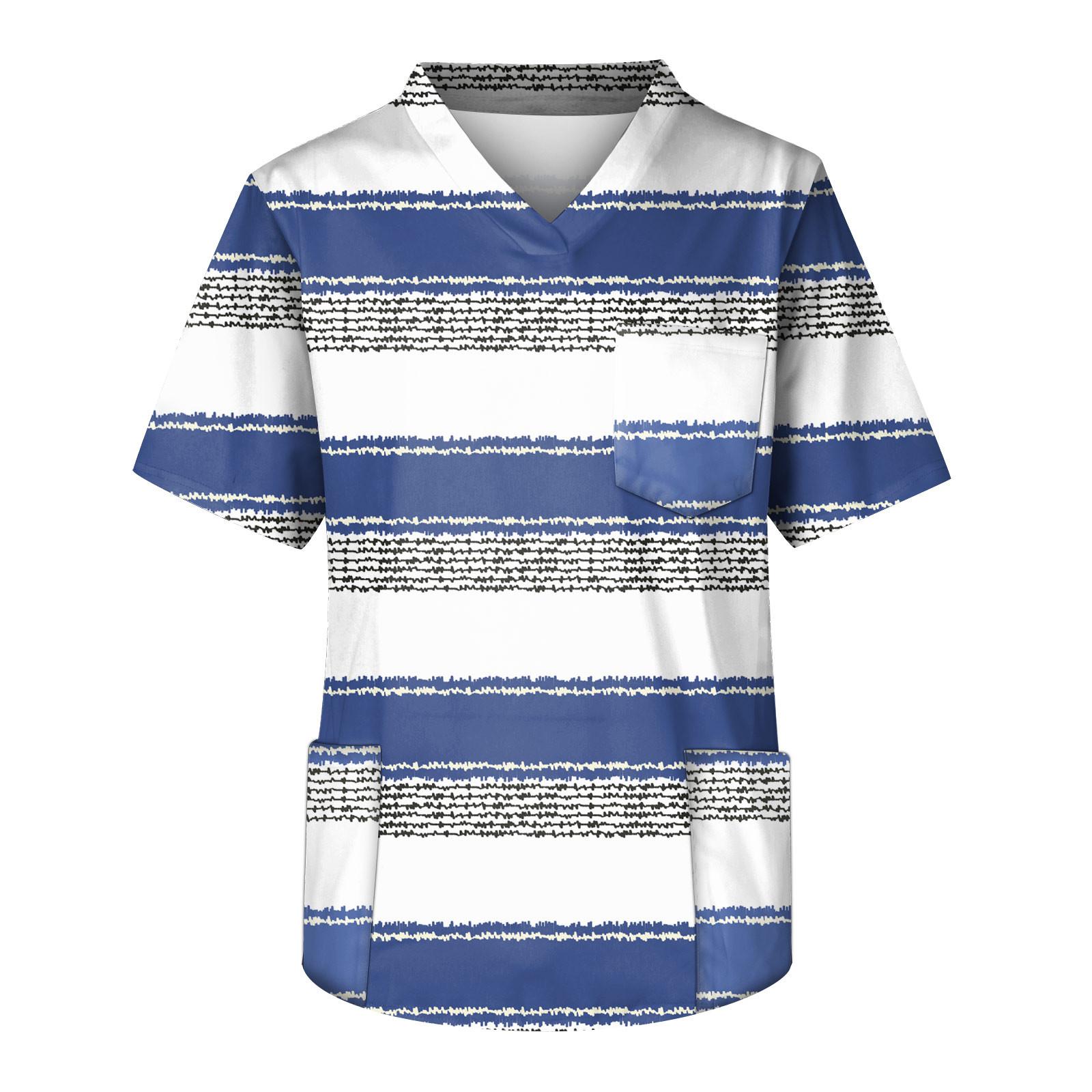 

Мужской топ с коротким рукавом и V-образным вырезом с принтом нагрудного кармана XXXL белый